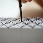 Miyu Kurihara working in her studio in London 2019